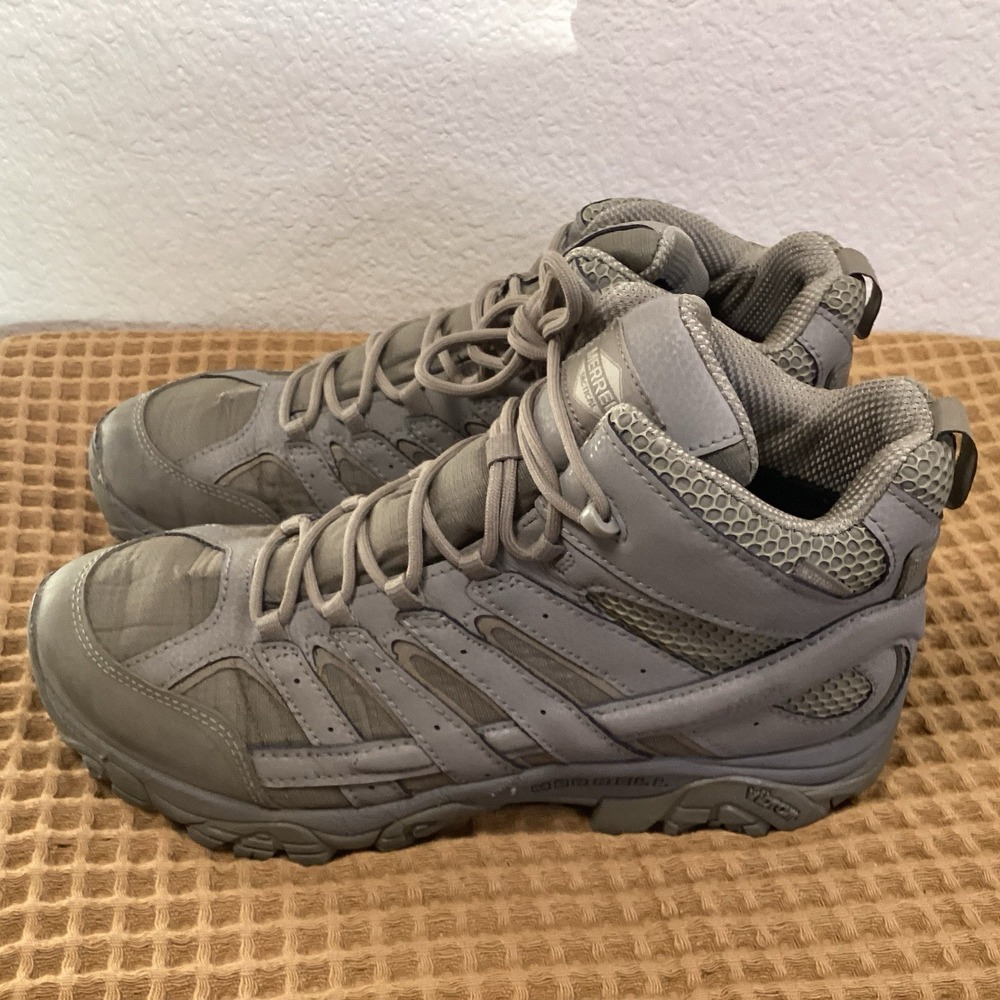 Merrell Moab 2 Tactical Mid Waterproof Men's Sz 11 Beige Tactical Boots